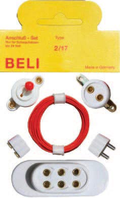 BELI-BECO Anschluss Set Schwachstrom für Modellbau, Krippe, Puppenstube BELI-BECO Anschluss Set Schwachstrom für Modellbau, Krippe, Puppenstube von BELI-BECO