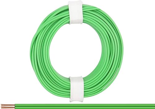 BELI-BECO L218/5 Kabel - Kupferlitze 2 x 0,14 mm² (2x18x0,10mm) - Zwillingsleitung - 5 m Ring (Grün) von BELI-BECO