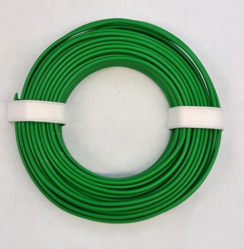 BELI-BECO L218/5 Kabel - Kupferlitze 2 x 0,14 mm² (2x18x0,10mm) - Zwillingsleitung - 5 m Ring (Grün) von BELI-BECO