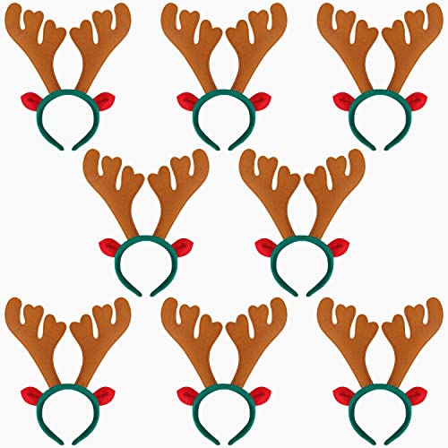 BELLE VOUS 8 Stk Weihnachts Haarreif Rentiergeweih - 10,5 cm Breit für Erwachsene - Weihnachts Kopfbedeckung für Rentier Kostüm, Kostümpartys, Feiertagsgeschenke und Foto Requisiten BELLE VOUS 8 Stk Weihnachts Haarreif Rentiergeweih - 10,5 cm Breit für Erwachsene - Weihnachts Kopfbedeckung für Rentier Kostüm, Kostümpartys, Feiertagsgeschenke und Foto Requisiten von BELLE VOUS