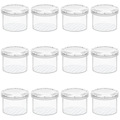 Belle Vous 12er Pack Becherlupen für Kinder & Erwachsene Forscher Set Klares Lupenglas für Kinder - Tragbare Becherlupe für Wissenschaft/Biologie & Käfersammeln - Insekten Forscherset Kinder von BELLE VOUS