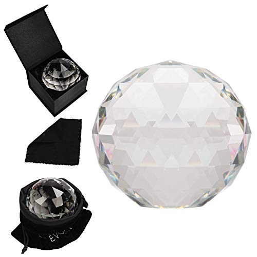 BELLE VOUS Kristallglas Kugel Feng Shui - 8 cm Prisma Fotografie Sonnenfänger mit Samttasche, Mikrofasertuch & Geschenke Schachtel - Esoterische Geschenke Prisma Kristall für Mediation & Heilung BELLE VOUS Kristallglas Kugel Feng Shui - 8 cm Prisma Fotografie Sonnenfänger mit Samttasche, Mikrofasertuch & Geschenke Schachtel - Esoterische Geschenke Prisma Kristall für Mediation & Heilung von BELLE VOUS
