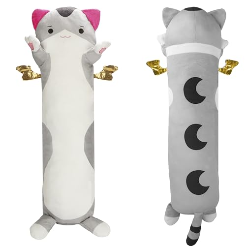 BELLE VOUS Langes Katzen Kuscheltier Kissen - 71 cm Langes Kissen - Niedliches, Weiches Katzen Kissen, Geschenk & Spielzeug für Kinder - Großes Kissen zum Schlafen & Umarmen BELLE VOUS Langes Katzen Kuscheltier Kissen - 71 cm Langes Kissen - Niedliches, Weiches Katzen Kissen, Geschenk & Spielzeug für Kinder - Großes Kissen zum Schlafen & Umarmen von BELLE VOUS