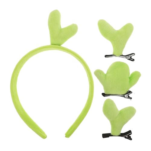 BELLIFFY 1 Set Bean Sprout Stirnband: Niedliche Grüne Pflanzen-haarspangen, Gemüse-kopfbedeckung, Lustiger Kaktus-kopfschmuck Für Cosplay-partys, Haar-accessoires BELLIFFY 1 Set Bean Sprout Stirnband: Niedliche Grüne Pflanzen-haarspangen, Gemüse-kopfbedeckung, Lustiger Kaktus-kopfschmuck Für Cosplay-partys, Haar-accessoires von BELLIFFY