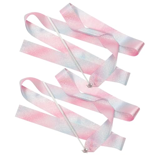 BELLIFFY 2 Stück Mehrfarbige Tanzbänder Mit Stab Für Gymnastik Und Tanz Ideale Luftschlangen Für Partys Kinder Und Künstlerische Gymnastik Perfekt Für Training Und Talentshows BELLIFFY 2 Stück Mehrfarbige Tanzbänder Mit Stab Für Gymnastik Und Tanz Ideale Luftschlangen Für Partys Kinder Und Künstlerische Gymnastik Perfekt Für Training Und Talentshows von BELLIFFY