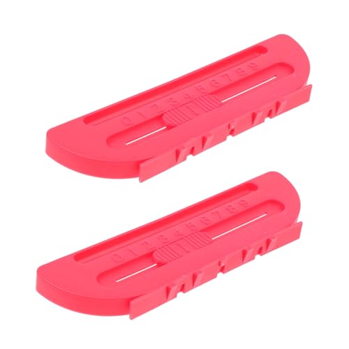 BELLIFFY 2 Stück Teiliges Rotes Tischhockey Zubehör Vielseitige Kunststoff Score Clips Langlebige Spielstandsanzeiger für Air Hockey Tischspiele von BELLIFFY