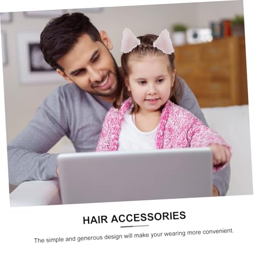 BELLIFFY 3 Paare Plüsch Katzenohren Haarspangen Cartoon Cosplay Haarclip Weiche Bequeme Haaraccessoires für Damen und Mottopartys Geeignet für Karneval Halloween Kostüm von BELLIFFY