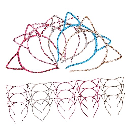 BELLIFFY 30 Stück Teiliges Katzenohren Haarreifen Plüsch Haarschmuck für Partys Halloween Weihnachten Tier Themenfeiern Leicht und Tragbar mit Verschiedenen Farben und Mustern BELLIFFY 30 Stück Teiliges Katzenohren Haarreifen Plüsch Haarschmuck für Partys Halloween Weihnachten Tier Themenfeiern Leicht und Tragbar mit Verschiedenen Farben und Mustern von BELLIFFY
