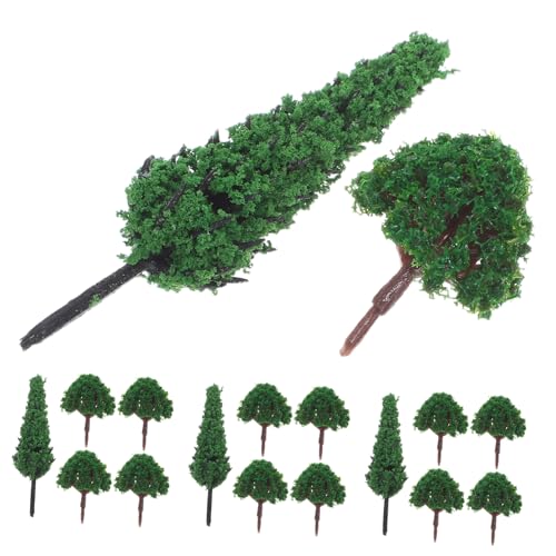 BELLIFFY 40 Stück Teiliges Miniatur-modellbäume aus Langlebigem Kunststoff für Diorama und Eisenbahn Szenerie für Sandtafeln Modellbau und Kreative DIY-mikrolandschaften von BELLIFFY