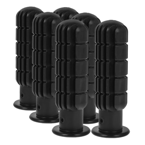 BELLIFFY 6 Stück Teiliges Kunststoff griffset für Tischfußball Foosball Stangen Ersatzgriffe Ergonomisch Langlebig Passend für Standard Tischfußballtische Schwarz Einfach zu Montieren von BELLIFFY