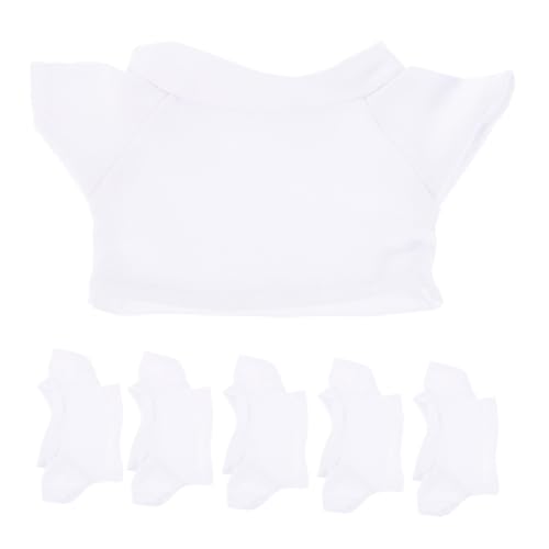 BELLIFFY 6 Stück Teiliges Puppen T Shirt aus Baumwolle Niedliches Bärenkostüm für Puppen Austauschbare Kompakte Puppenkleidung Modisch und Weich für Alltag und Party BELLIFFY 6 Stück Teiliges Puppen T Shirt aus Baumwolle Niedliches Bärenkostüm für Puppen Austauschbare Kompakte Puppenkleidung Modisch und Weich für Alltag und Party von BELLIFFY