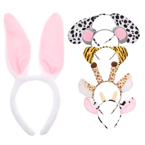 BELLIFFY 6 Stück tierisches Stirnband -Cartoon-Haarband Weiß sortiert Stirnband Tierstirnband Hase Tiere Haarbänder Cartoon-Haarband für kurzer Plüsch BELLIFFY 6 Stück tierisches Stirnband -Cartoon-Haarband Weiß sortiert Stirnband Tierstirnband Hase Tiere Haarbänder Cartoon-Haarband für kurzer Plüsch von BELLIFFY
