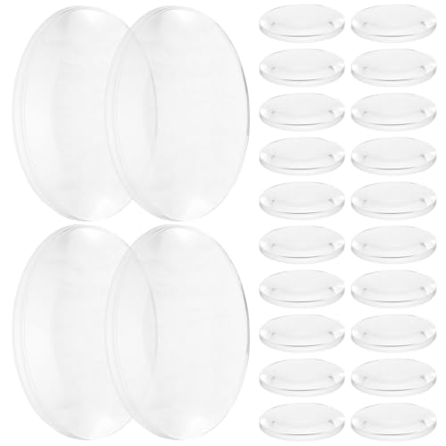 BELLIFFY 60 Stück Teiliges Acryl Konvexe Linsen Transparent Langlebige Sammellinsen für Physikunterricht Mittlere Schule DIY Optische Experimente Präzise Optische Linsen für Lichtversuche von BELLIFFY