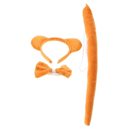 BELLIFFY Bärenohren Stirnband mit und Fliege Bequemes Tier Kostüm Zubehör für Erwachsene Cosplay Party Accessoires für Halloween und Mottopartys von BELLIFFY
