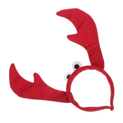 BELLIFFY Halloween Krabben Haarreif mit Großen Augen und Klammern Niedliches Cosplay Haarschmuck Accessoire für Erwachsene Hautfreundlich für Schulaufführungen und Kostümpartys von BELLIFFY