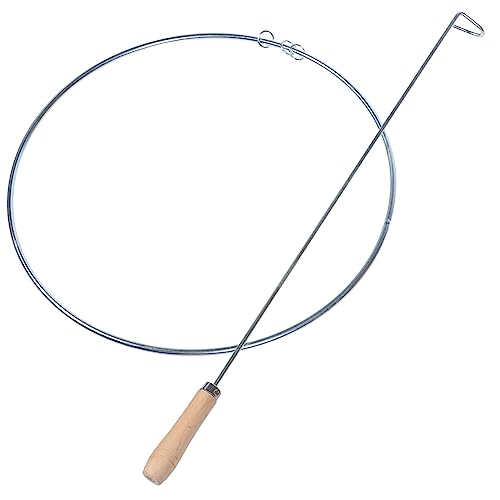BELLIFFY Holz Und Eisenmaterial Rollkreis-Spielzeug Für Jugendliche Handschiebespielzeug Mit Stabilem Haken Lernspielzeug Hand-Augen-koordination Und Gleichgewichtstraining von BELLIFFY