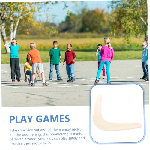 BELLIFFY Holz bumerang Rückkehrspielzeug Langlebig und Robust Outdoor Wurf Fangspiel für Erwachsene Fördert Bewegung und Eltern Junge Mädchen spaß für Garten Camping und Park von BELLIFFY