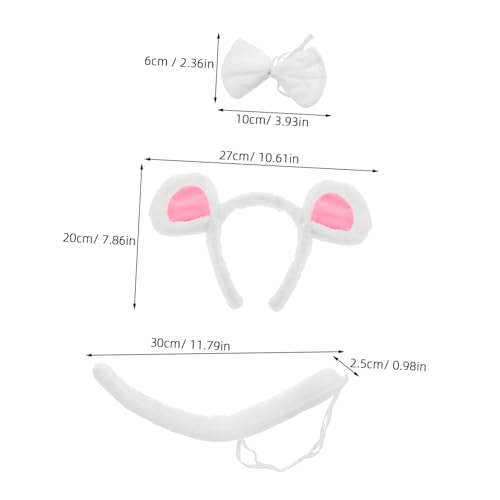 BELLIFFY Mausohren Kostüm Set mit Verstellbarem Haarreif und Fliege Mausohren für Damen und Herren Angenehme Weiche Materialien Geeignet für Halloween Karneval Geburtstagsfeiern und BELLIFFY Mausohren Kostüm Set mit Verstellbarem Haarreif und Fliege Mausohren für Damen und Herren Angenehme Weiche Materialien Geeignet für Halloween Karneval Geburtstagsfeiern und von BELLIFFY