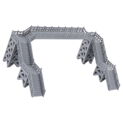 BELLIFFY Modelleisenbahn Fußgängerbrücke, Sandtisch Ornament, Miniatur Eisenbahn, Sandtisch, Gebäudemodell, Sandtisch, Modellzubehör, Fußgängerbrücke, Spielzeug, Modelleisenbahn, Zug, von BELLIFFY