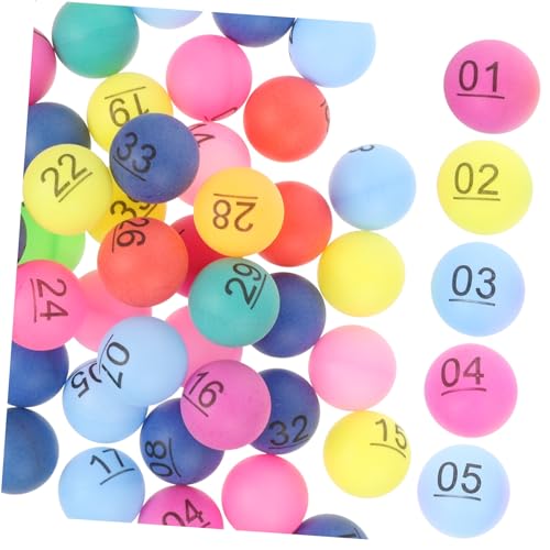 BELLIFFY Nummerierte Raffle Balls Bunte Strapazierfähige mit Hoher Elastizität für Tombola Partyspiele und Ziehungen Wiederverwendbar Leicht und Kompakt von BELLIFFY