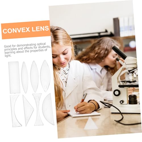 BELLIFFY Optisches Linsen Acryl Physik Experimentierset für Geometrische Optik Lichtreflexion und Brechung Demonstration Lernwerkzeug für Schüler und Lehrer von BELLIFFY
