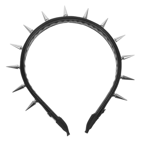 BELLIFFY Punk Gothic Rivet Stirnband für Damen Robustes Haaraccessoire für Partys und Performances Stylisches Kopfschmuck mit Nieten Bequem und Rutschfest BELLIFFY Punk Gothic Rivet Stirnband für Damen Robustes Haaraccessoire für Partys und Performances Stylisches Kopfschmuck mit Nieten Bequem und Rutschfest von BELLIFFY