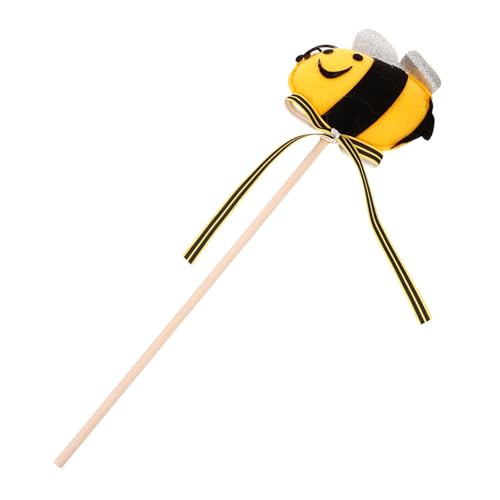 BELLIFFY Zauberstab Für Mädchen Fee Stab Bienenstab Bandstab Kinderfeenstab Feen-Cosplay-stab Mit Strass-Design Für Feenparty-gastgeschenk Und Spielzeug von BELLIFFY