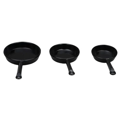 BELOWSYALER 3 Stück Miniatur-Pfannen für Puppenhäuser im Maßstab 1:12 BELOWSYALER 3 Stück Miniatur-Pfannen für Puppenhäuser im Maßstab 1:12 von BELOWSYALER