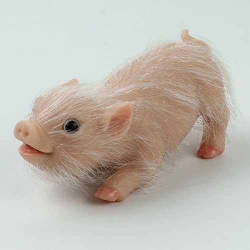 BELOWSYALER Babyschweinchen, handgefertigt, Silikon, Tiere, neugeborenes Schweinchen, weicher Körper für Kinder, Sammler BELOWSYALER Babyschweinchen, handgefertigt, Silikon, Tiere, neugeborenes Schweinchen, weicher Körper für Kinder, Sammler von BELOWSYALER