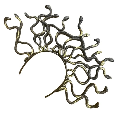 BELOWSYALER Haarbänder für Halloween, Foto-Requisiten, metallische Schlangen-Stirnbänder, Party-Kopfschmuck, Kronen, Stirnbänder für Musikfestivals BELOWSYALER Haarbänder für Halloween, Foto-Requisiten, metallische Schlangen-Stirnbänder, Party-Kopfschmuck, Kronen, Stirnbänder für Musikfestivals von BELOWSYALER