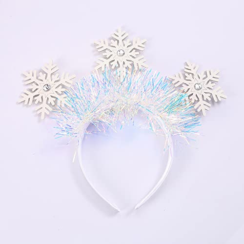 BELOWSYALER Haarreif für Erwachsene und Kinder, Neujahrsparty, glänzende Schneeflocke, Festival, Haarreif für Partyaufführungen, Unisex-Kopfschmuck, Weihnachts-Stirnbänder für Frauen, Schneeflocke, BELOWSYALER Haarreif für Erwachsene und Kinder, Neujahrsparty, glänzende Schneeflocke, Festival, Haarreif für Partyaufführungen, Unisex-Kopfschmuck, Weihnachts-Stirnbänder für Frauen, Schneeflocke, von BELOWSYALER