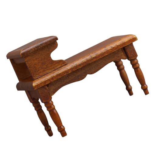 BELOWSYALER Miniatur-Couchtisch für Puppenhäuser im Maßstab 1:12, zweistöckig, für Wohnzimmer-Dekorationen und Szenen-Display-Zubehör von BELOWSYALER
