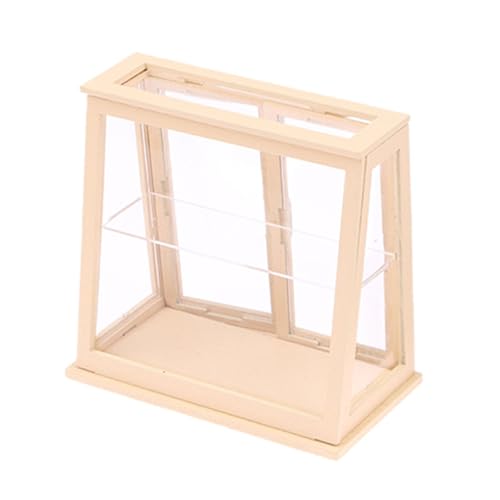BELOWSYALER Miniatur-Kuchen-Vitrine aus Holz für 1/12 Puppenhäuser, realistische transparente Vitrine mit verstellbaren Regalen BELOWSYALER Miniatur-Kuchen-Vitrine aus Holz für 1/12 Puppenhäuser, realistische transparente Vitrine mit verstellbaren Regalen von BELOWSYALER