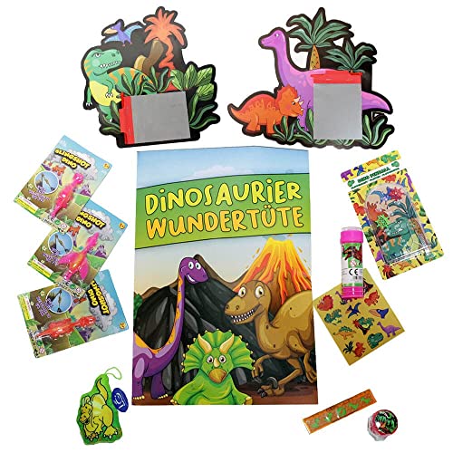 BEMIRO 4X Dinosaurier Wundertüte gefüllt | Kindergeburtstag Mitgebsel mit Dinosaurier Spielzeug | Überraschungs mit 3-5 Dinosaurier Spielwaren Artikel BEMIRO 4X Dinosaurier Wundertüte gefüllt | Kindergeburtstag Mitgebsel mit Dinosaurier Spielzeug | Überraschungs mit 3-5 Dinosaurier Spielwaren Artikel von BEMIRO