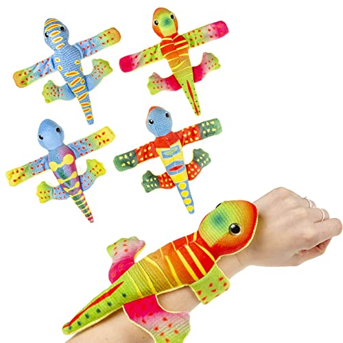 BEMIRO 4er Set Plüsch Eidechse Schnapparmband Kinder - 4 Farben - ca. 22 cm, Mitgebsel Kindergeburtstag, Klatscharmband Kinder BEMIRO 4er Set Plüsch Eidechse Schnapparmband Kinder - 4 Farben - ca. 22 cm, Mitgebsel Kindergeburtstag, Klatscharmband Kinder von BEMIRO