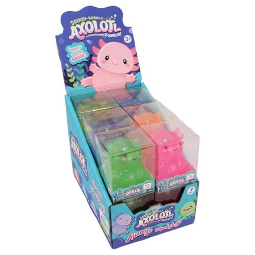 BEMIRO Axolotl Figur aus Gummi Stretchy im Display 12 Stück BEMIRO Axolotl Figur aus Gummi Stretchy im Display 12 Stück von BEMIRO