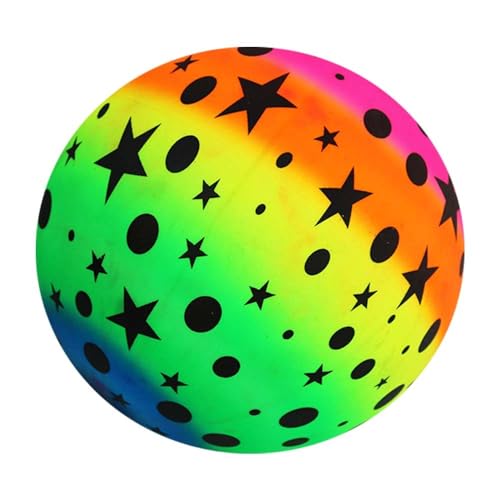 BEMIRO Ball Regenbogen aus Gummi elastisch - ca. 22 cm von BEMIRO