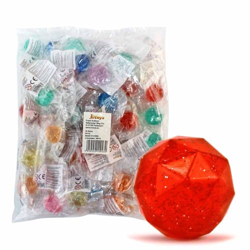 BEMIRO Diamant Flummis, 50 Stück, 29 mm, Glitzernde Springbälle, Bunte Farben, Mitgebsel für Kinder ab 3 Jahren BEMIRO Diamant Flummis, 50 Stück, 29 mm, Glitzernde Springbälle, Bunte Farben, Mitgebsel für Kinder ab 3 Jahren von BEMIRO
