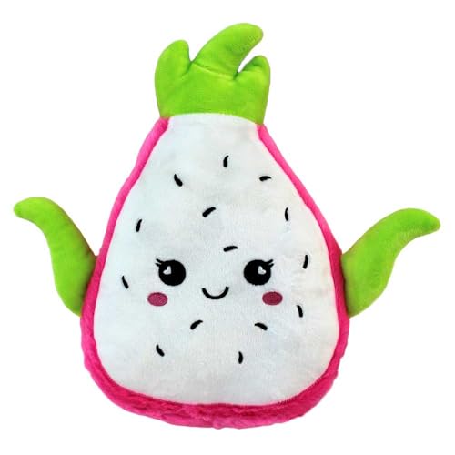 BEMIRO Drachenfrucht Kuscheltier – 25 cm – Mit gesticktem Kawaii-Gesicht – Kuschelig weich – Mit Aufhängeschlaufe von BEMIRO
