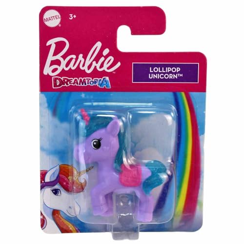 BEMIRO Einhorn Spielfigur – Mini Figur mit Glitzer Mähne – handliches Format für Kinder – niedliches Einhorn Spielzeug zum Sammeln & Spielen – Geschenkidee für kleine Einhornfans (Lila) von BEMIRO