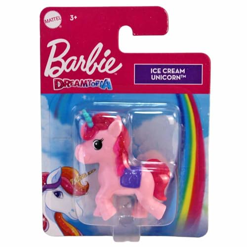 BEMIRO Einhorn Spielfigur – Mini Figur mit Glitzer Mähne – handliches Format für Kinder – niedliches Einhorn Spielzeug zum Sammeln & Spielen – Geschenkidee für kleine Einhornfans (Pink) von BEMIRO