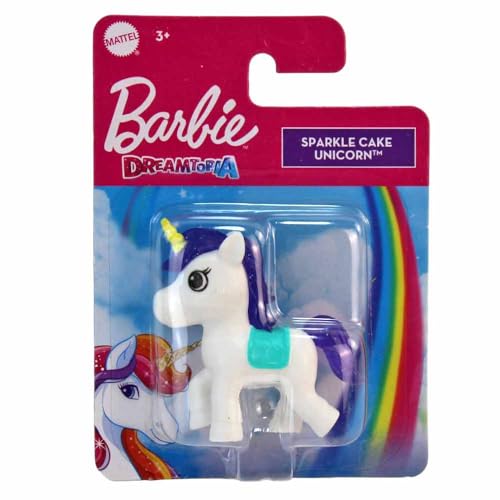 BEMIRO Einhorn Spielfigur – Mini Figur mit Glitzer Mähne – handliches Format für Kinder – niedliches Einhorn Spielzeug zum Sammeln & Spielen – Geschenkidee für kleine Einhornfans (Weiß) von BEMIRO