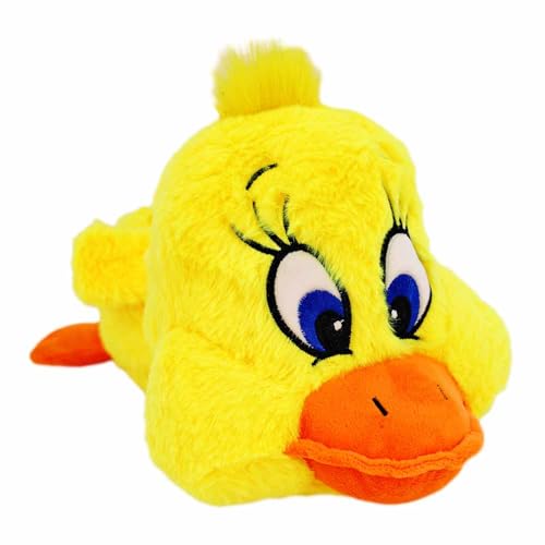 BEMIRO Ente Kuscheltier – 30 cm – Gelb, kuschelig weich mit gestickten Augen – Niedliches Plüschtier für Kinder von BEMIRO