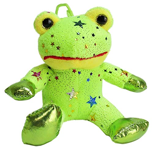 BEMIRO Frosch Plüschtier klein Fritz mit Glitzersternen - ca. 12 cm, Frosch Deko, Frosch Figur, Frosch Kuscheltier, Plüsch Frosch, Frosch Kuscheltier klein BEMIRO Frosch Plüschtier klein Fritz mit Glitzersternen - ca. 12 cm, Frosch Deko, Frosch Figur, Frosch Kuscheltier, Plüsch Frosch, Frosch Kuscheltier klein von BEMIRO