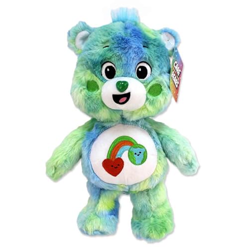 BEMIRO Glücksbärchi Kuscheltier – 30 cm, gestickte Augen, kuschelig weich, Original Lizenzartikel (Grün) von BEMIRO