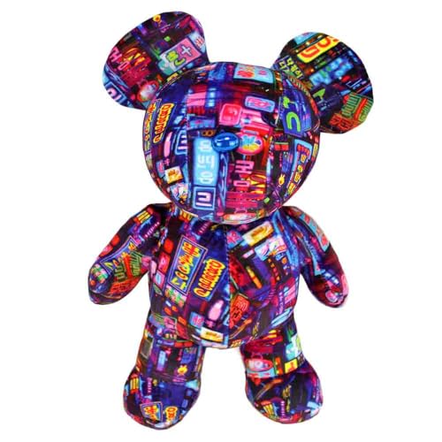 BEMIRO Großstadt Teddys – 29 cm – Original Lizenzartikel – Street Bears Motiv – Weich & Squishy (Neon) von BEMIRO