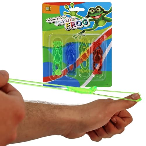BEMIRO Gummi Frösche zum Schießen & Stretchen – 4er Set in Bunt – ca. 7 cm – Schleuder-Spielzeug ab 3 Jahren BEMIRO Gummi Frösche zum Schießen & Stretchen – 4er Set in Bunt – ca. 7 cm – Schleuder-Spielzeug ab 3 Jahren von BEMIRO