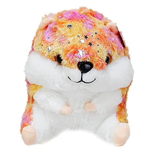 BEMIRO Hamster Plüschtier XL Mit Sternchen - Orange - 65 cm Kuscheltier, Flauschig Weich, Meerschweinchen Kuscheltier von BEMIRO