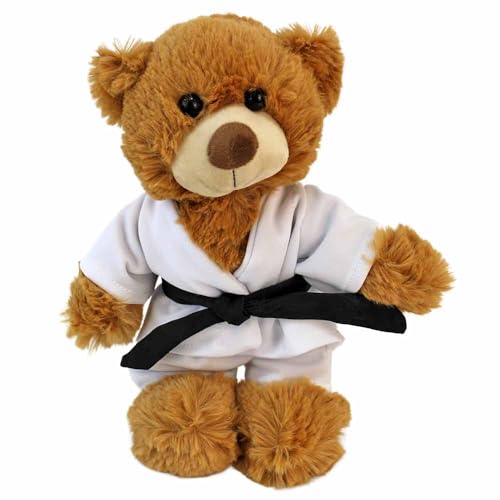 BEMIRO Karate Teddy im Kampfsport-Outfit – ca. 26 cm – Kuschelbär mit weißem Anzug & schwarzem Gürtel – weich & liebevoll verarbeitet – Geschenk für Kinder & kleine Karate-Fans BEMIRO Karate Teddy im Kampfsport-Outfit – ca. 26 cm – Kuschelbär mit weißem Anzug & schwarzem Gürtel – weich & liebevoll verarbeitet – Geschenk für Kinder & kleine Karate-Fans von BEMIRO