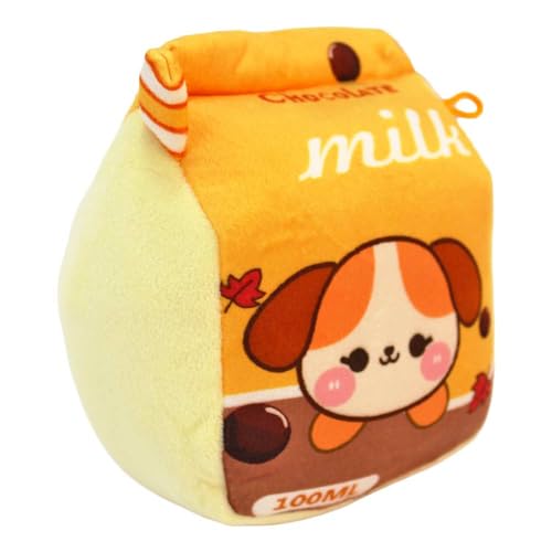 BEMIRO Kawaii Milch Kuscheltier – 15 cm – Kuschelig weich – Mit Schlaufe zum Aufhängen (Gelb) von BEMIRO